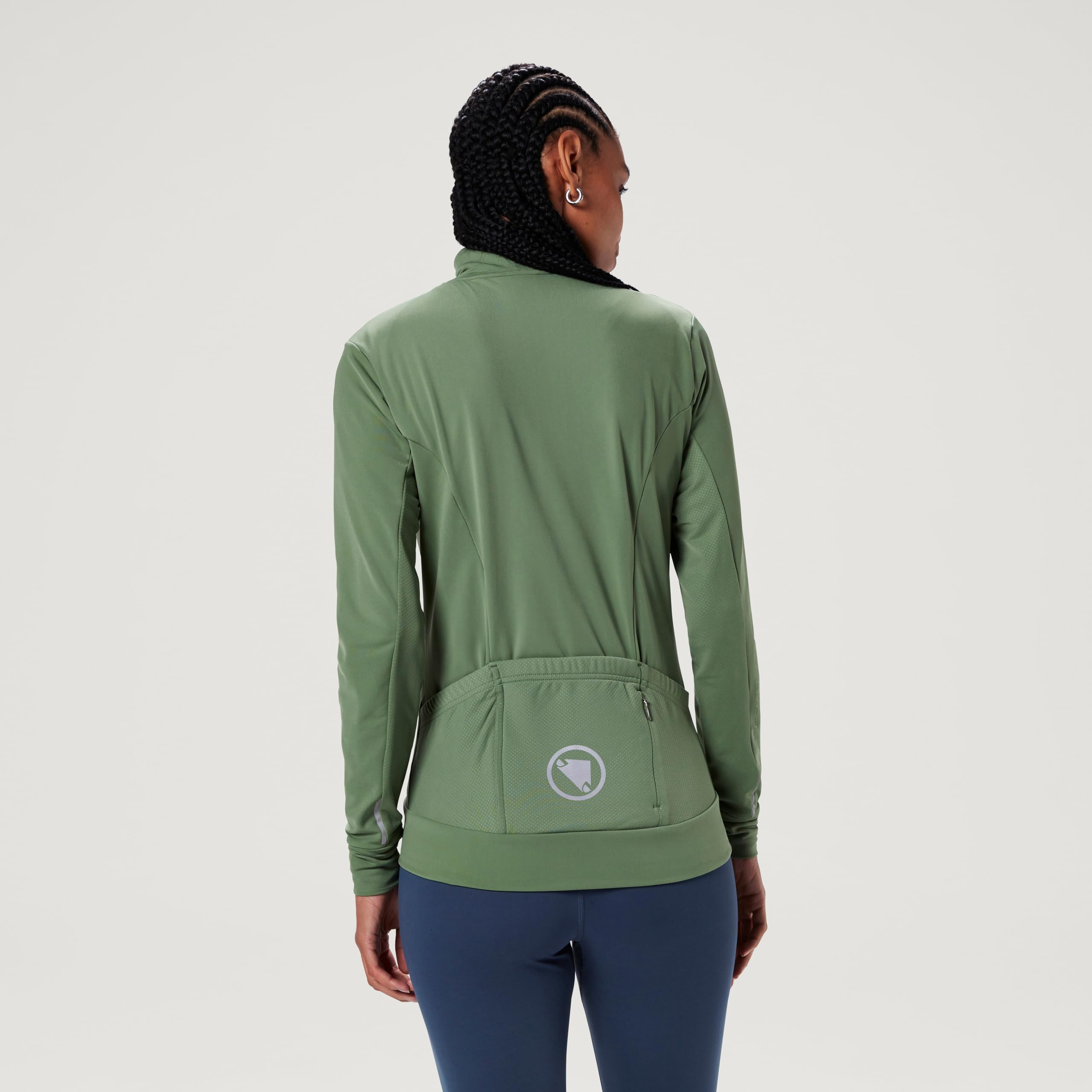 Endura Mujer Xtract Roubaix Longsleeve Cycling Jersey | Water Repellent | Wicking | Reflective Trim Camiseta