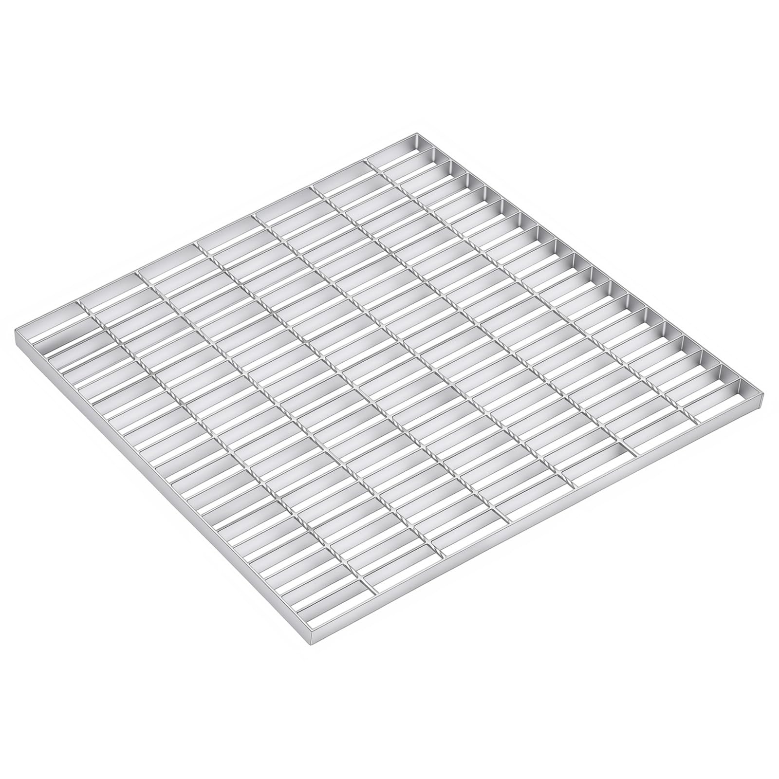 1 Pcs Galvanized Steel Drain Grate 28 x 28 Inch Heavy Duty Outdoor Drain Cover Class Channel Grate Rust Proof Metal Sewer Silver for Garage, Sewer, Dowmspout, Driveway, Yard