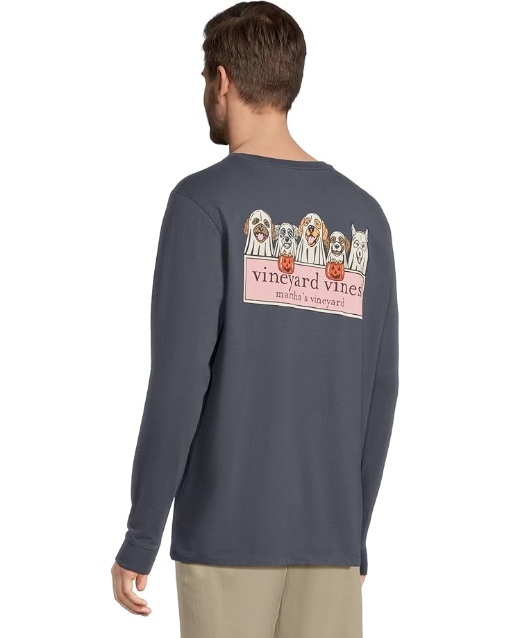 Vineyard Vines Ghost Pups Logo Box Long-sleeve Pocket Tee - #3 of 5