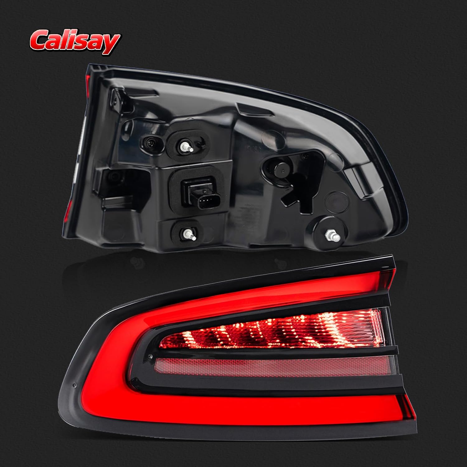 LED Tail Lights Compatible with 2015-2023 Dodge Charger Taillights Rear Brake Lamp Taillight Rear Reverse Stop Brake Lamp Replacement for OEM#68213145AD CH2800208 (Left Driver Side)