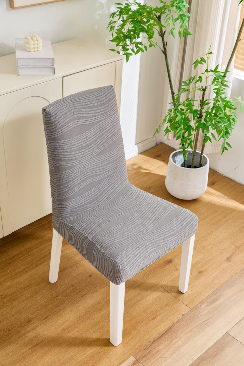 Orange Jacquard Chair Covers - Stretch & Protect! -10