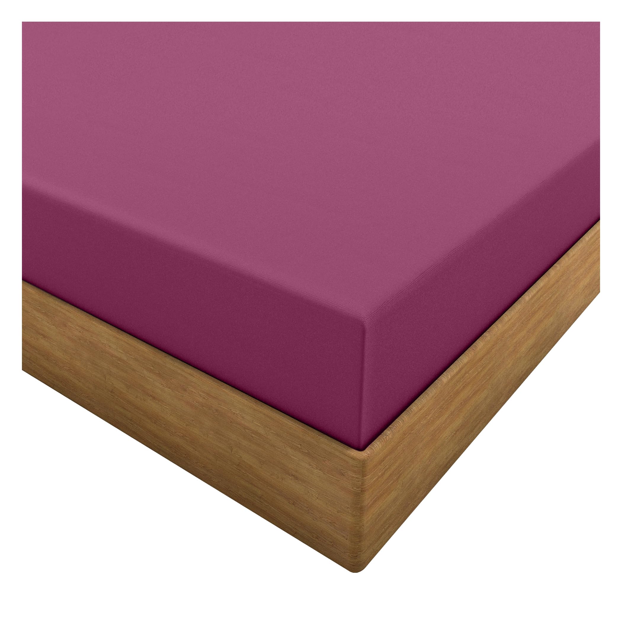 HOME ACE Fuchsia Easy Iron Percale 4FT Small Double Fitted Sheet Small Double Sheets Polycotton Fitted Sheet caught, 100% Poly Cotton 4FT Fitted Bed Sheets, Small Double Bed Sheets