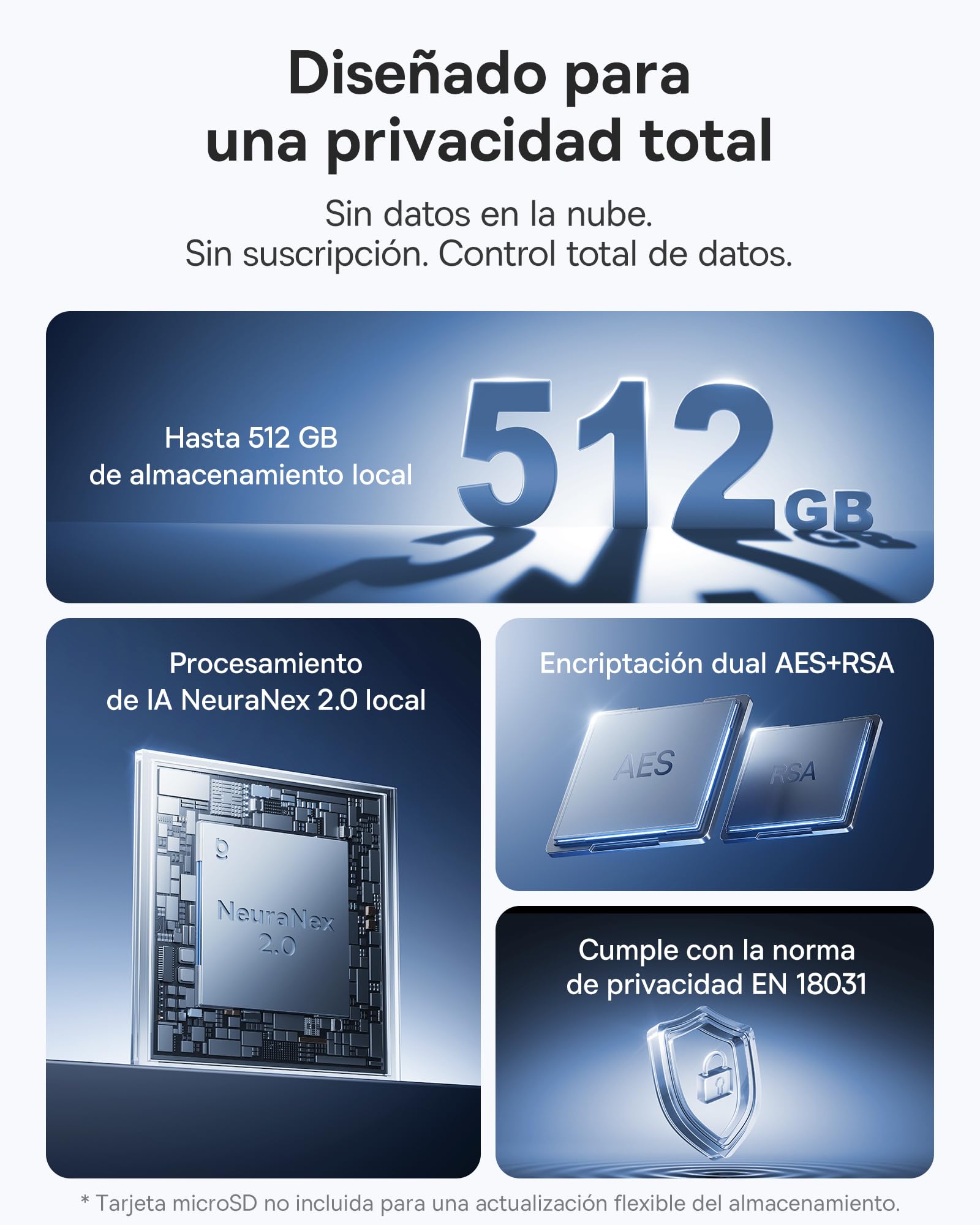 Baseus Security X1 Pro Cámara de Vigilancia Exterior – Doble Seguimiento IA, vigilancia 300°, visión Nocturna, cámara Solar inalámbrica a batería con detección IA, Patrulla automática, hasta 512 GB
