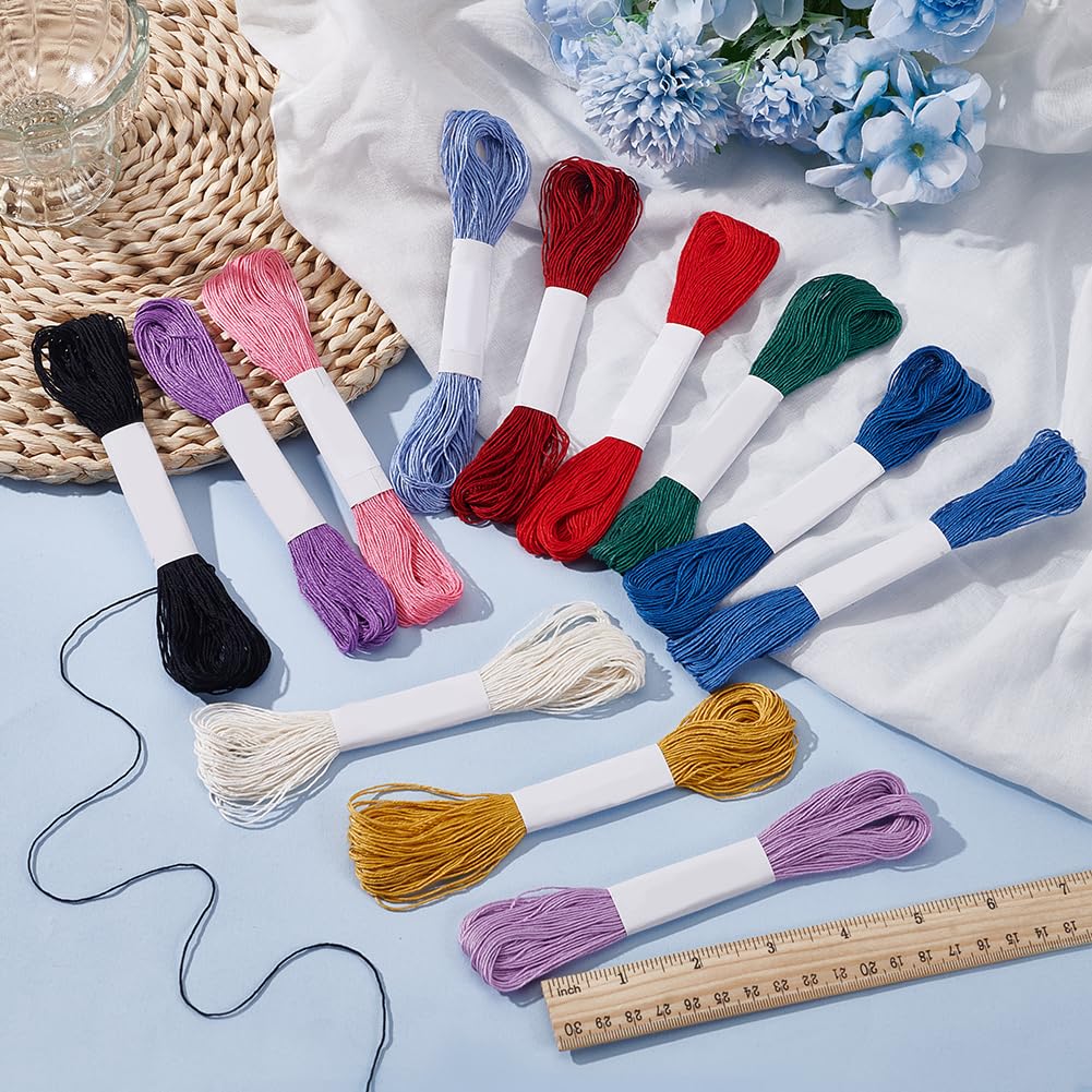 FREEBLOSS 12 écheveau de Fil Sashiko