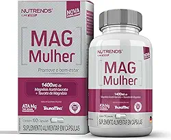 Mag Mulher (Magnésio Acetil-taurato + Taurato De Magnésio) 60 cápsulas, Nutrends