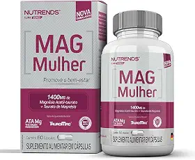 Mag Mulher (Magnésio Acetil-taurato + Taurato De Magnésio) 60 cápsulas, Nutrends