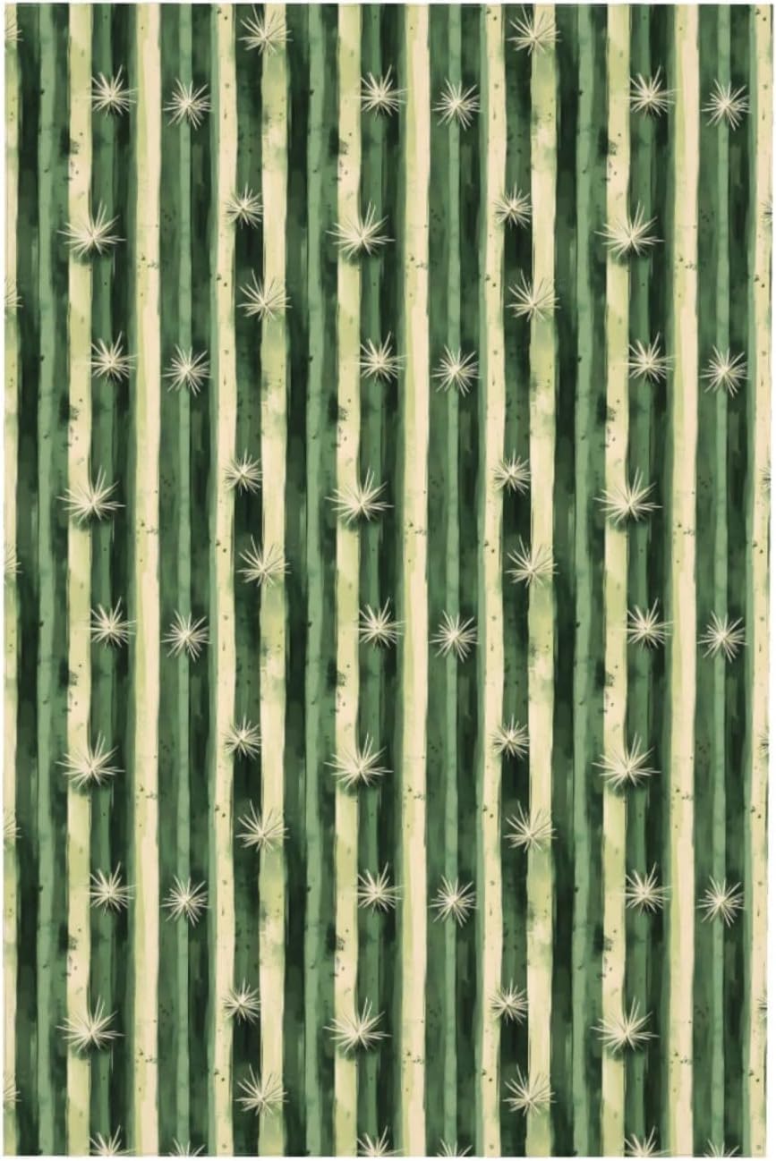 Kwadratowy obrus 160 x 160 cm naturalny kaktus, tkanina poliestrowa odporna na plamy i zmywalna, ochraniacz na stół dla 4-6 osób, do użytku w kuchni, salonie, wewnątrz i na zewnątrz 6445v