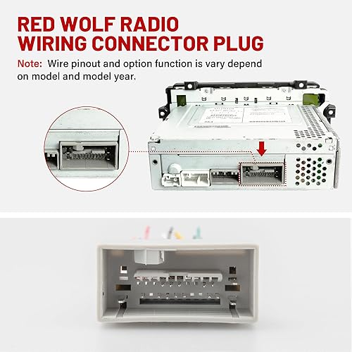 Miniatura 3 de RED WOLF Arnés de radio de repuesto para Honda Civic Accord Odyssey CRV 2011-2017, Acura RL TSX 2009-2014 conector de cable receptor estéreo del