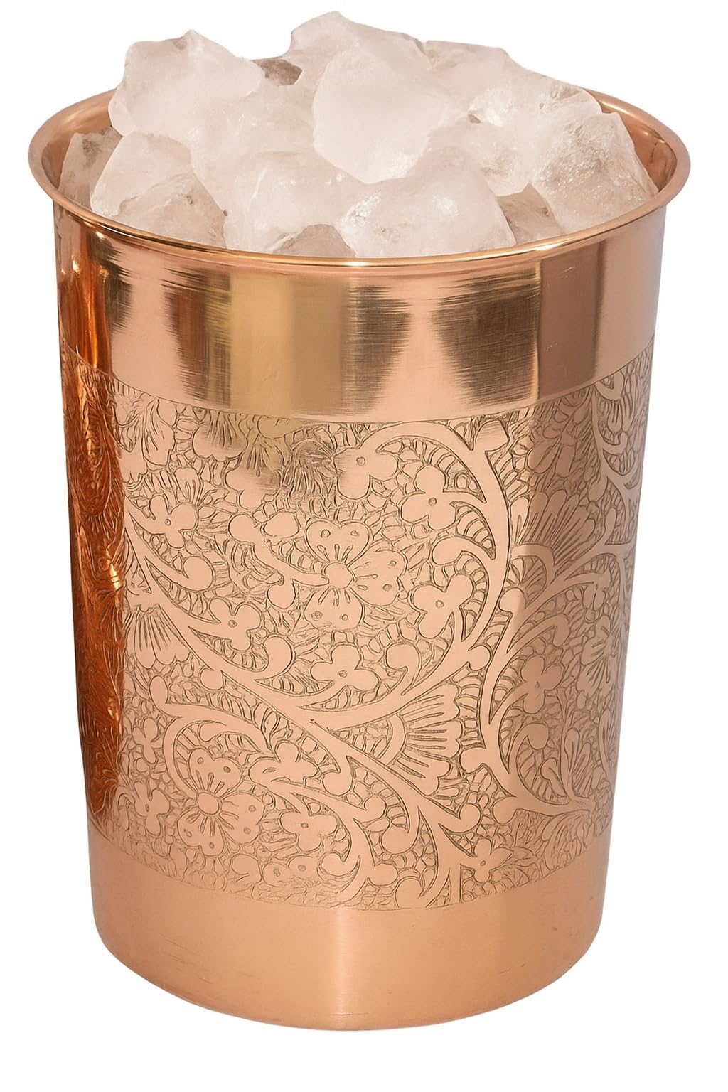 Handgemachte Kupferbecher Im Indischen Stil – 2 Stück, 250 Ml, Für Wasser & Wellness