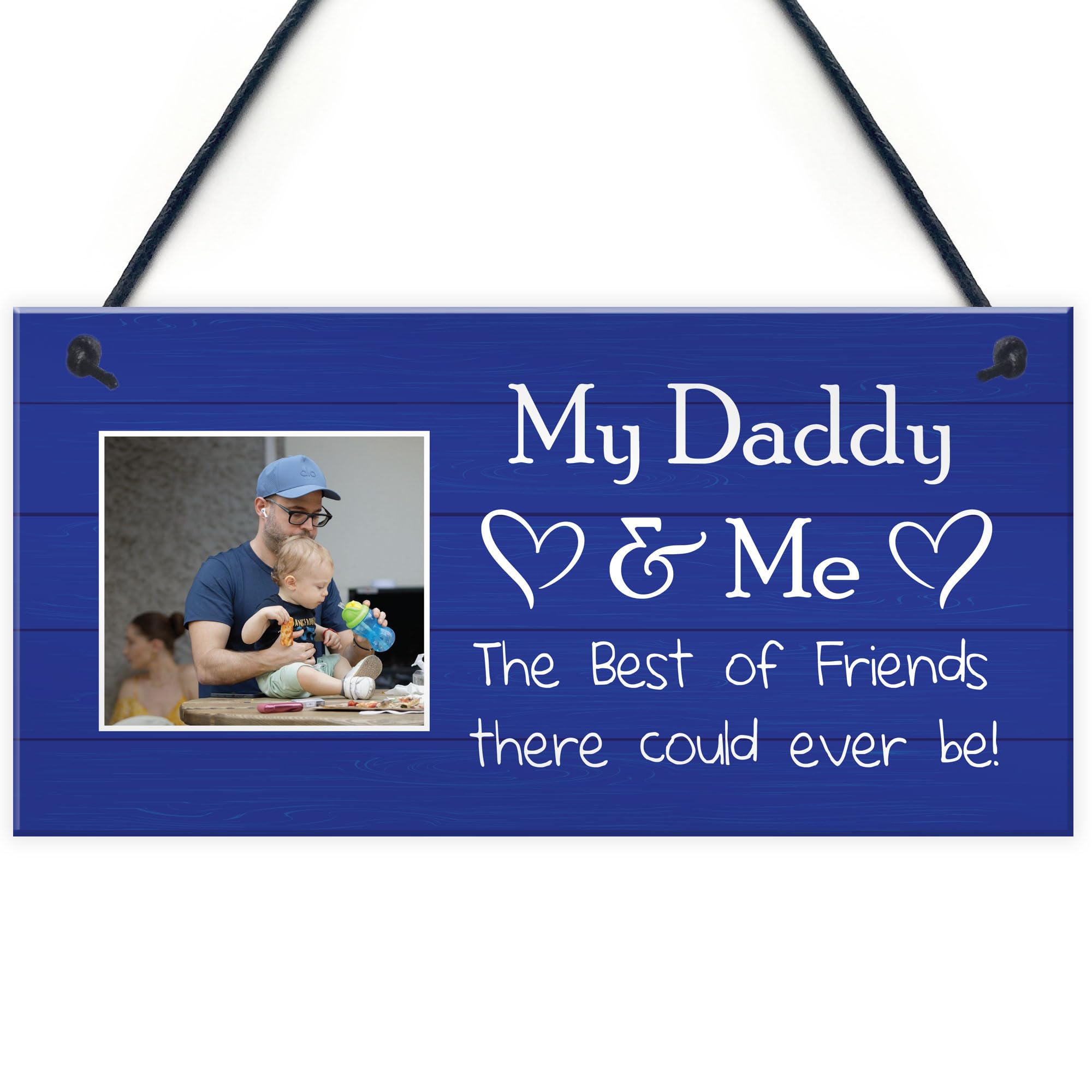 Red Ocean My Daddy And Me Plaque Gift For Daddy For Birthday Christmas Fathers Day Best Friend Gift Daddy Gift From Daughter Son Personalised Daddy Gift Keepsake Gift For Him