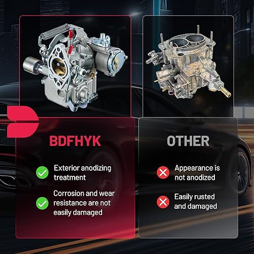 Miniatura 5 de BDFHYK Carburador de 1 barril de carburador 34 PICT-3 98-1289-B 113129031K compatible con VW Super Beetle Thing Karmann Ghia Squareback Transporter