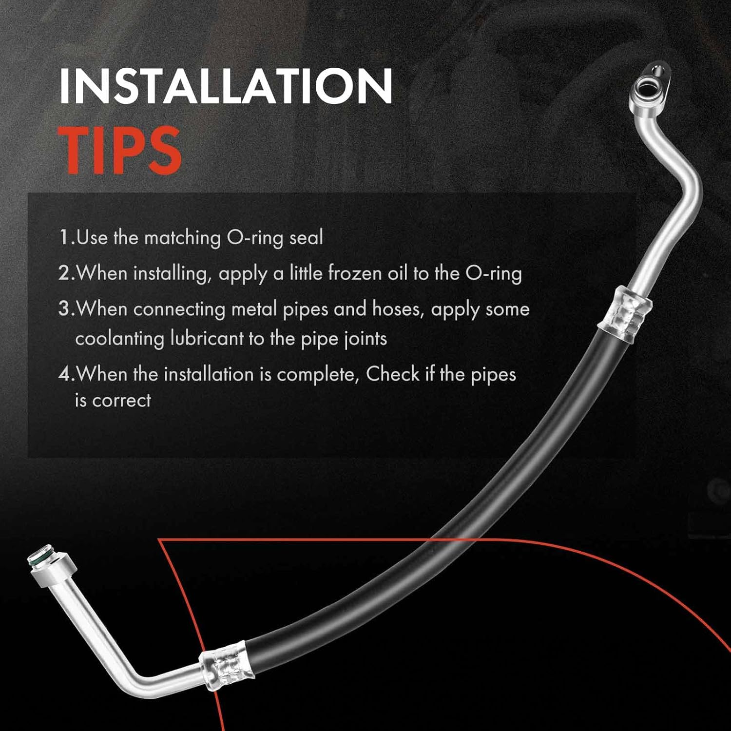 A-Premium A/C Suction Hose Assembly Compatible with Toyota RAV4, 2013-2018, 2.5L, Petrol