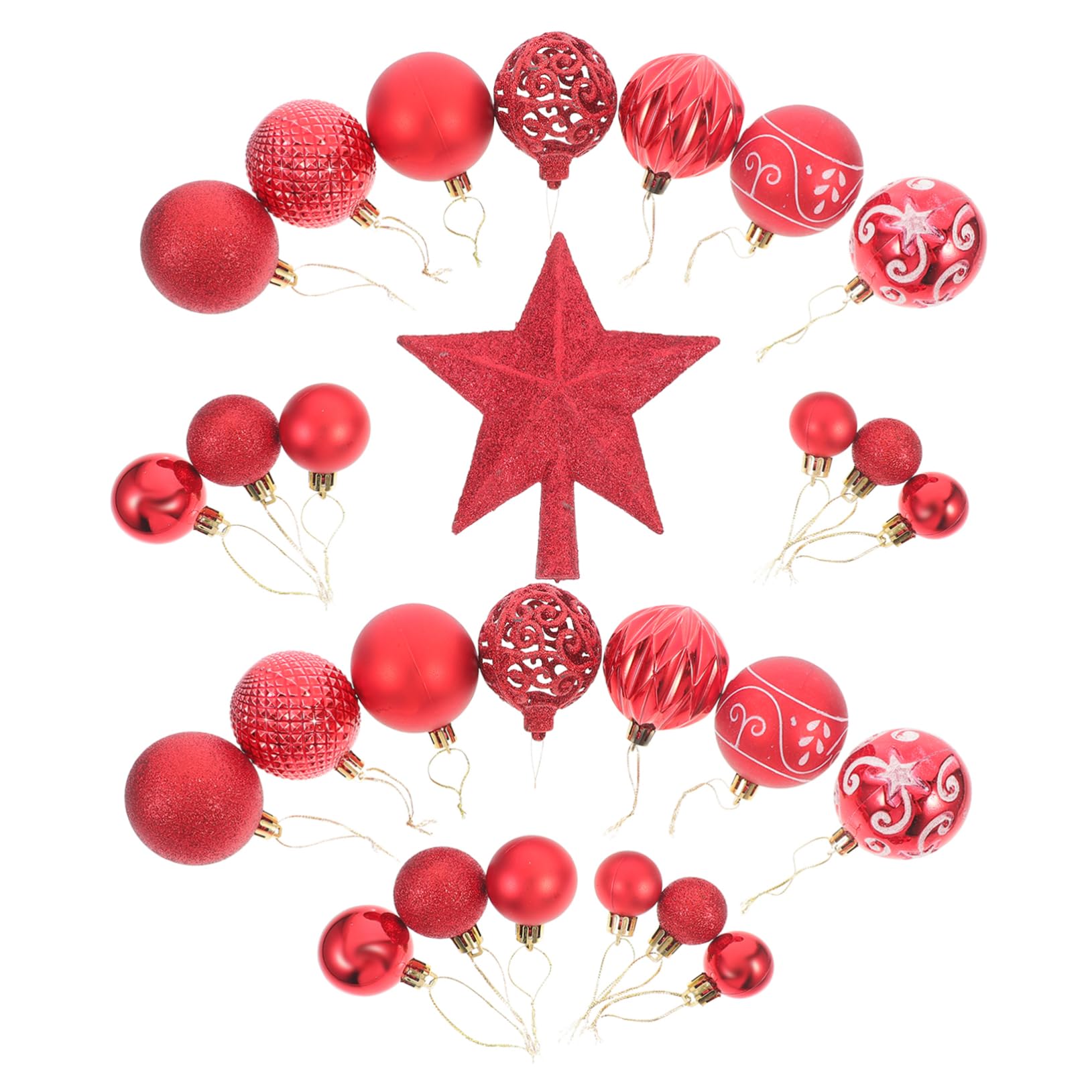Décorations de sapin de Noël et boules de Noël incassables pour fête de fin d'année