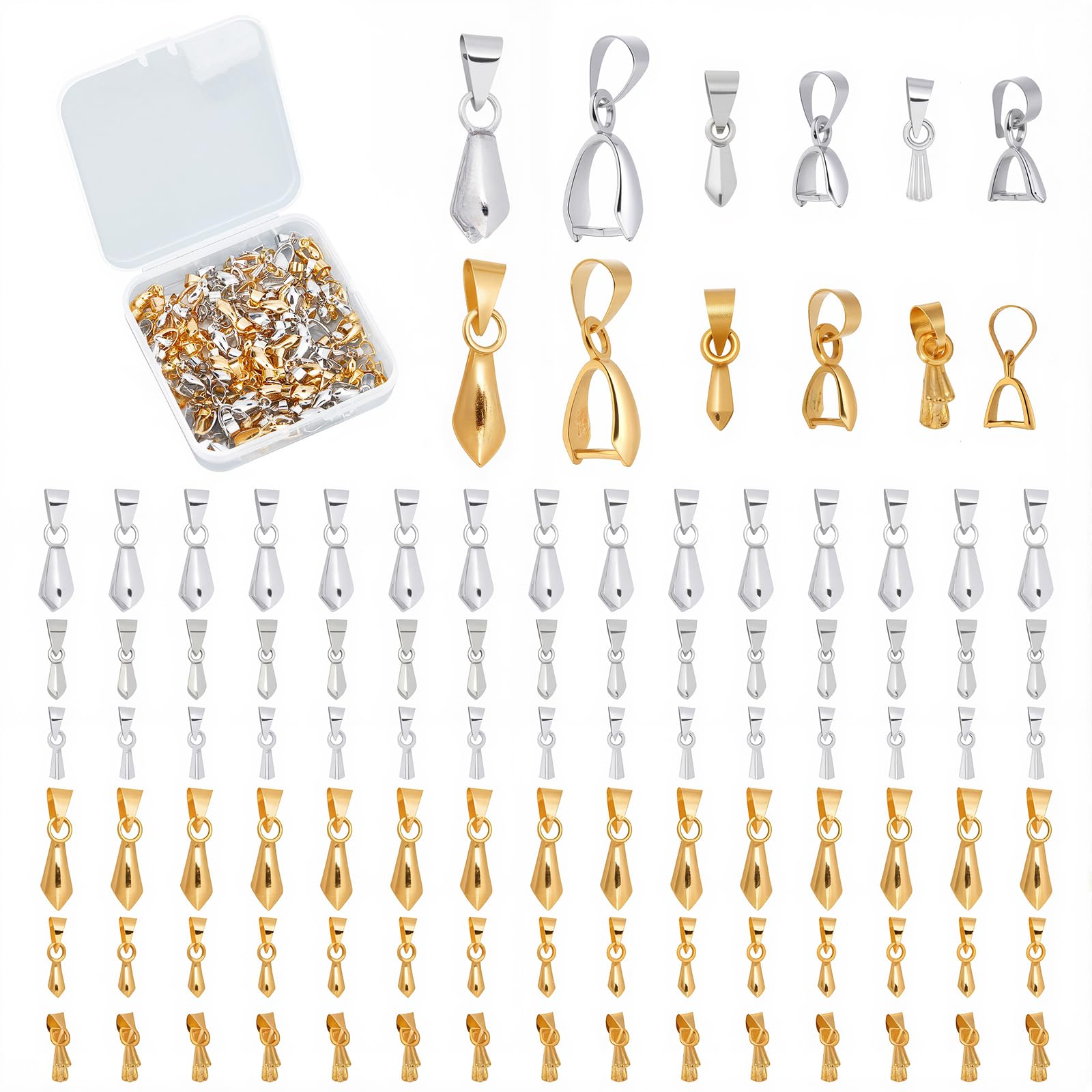 Pendentifs à pince en laiton de qualité supérieure pour bijoux délicats