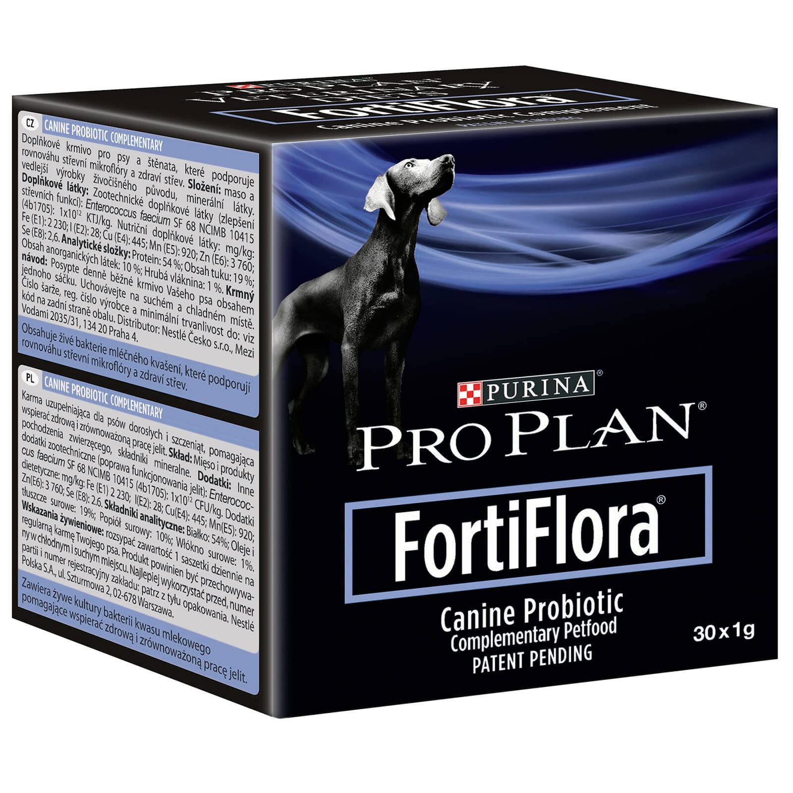 Pro Plan PURINA FORTI Flora | Pack Double | 2 x 30 x 1 g | Complément Alimentaire pour Chiens | avec probiotiques