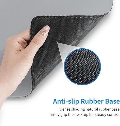 Miniatura 6 de Alfombrilla de mouse azul XL grande extendida para teclado de escritorio, base de goma antideslizante impermeable, alfombrilla de mouse de