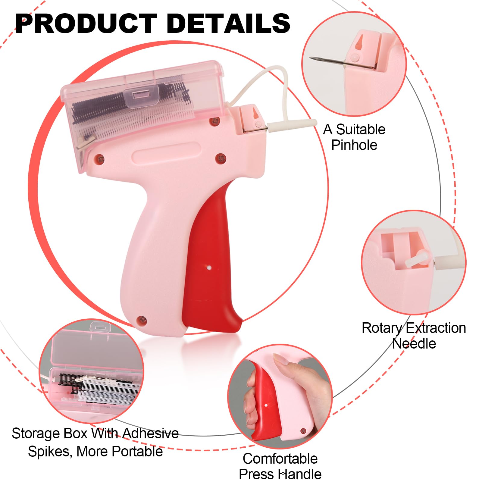 Stitch Gun For Clothes With Storage Box, Handheld Stitch Gun Quick