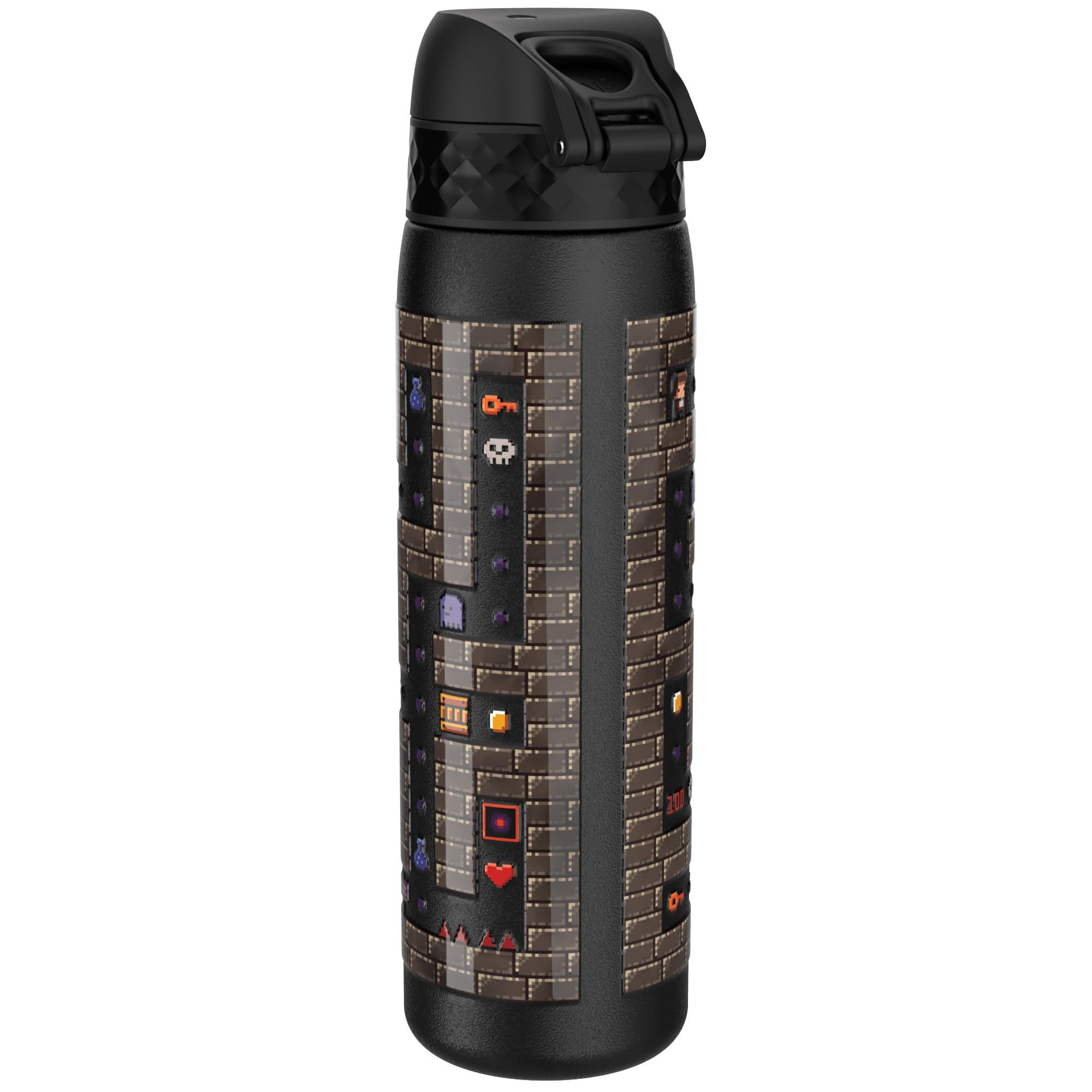ION8 Vacuum Insulated Steel Water Bottle, 500 ml/17 oz, Leak Proof, Easy to Open, Secure Lock, Dishwasher Safe - Image 2