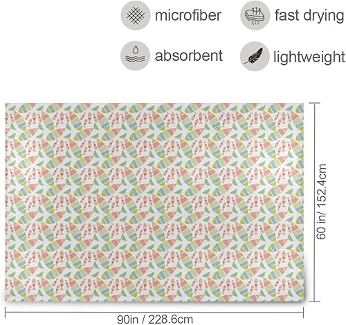 Miniatura 3 de Seamless Hawaiian Fish Pattern Microfiber Flannel Blanket for Adults Kids, Warm Winter Blanket for Car Couch Car, 60x90 Inches Plush Blanket