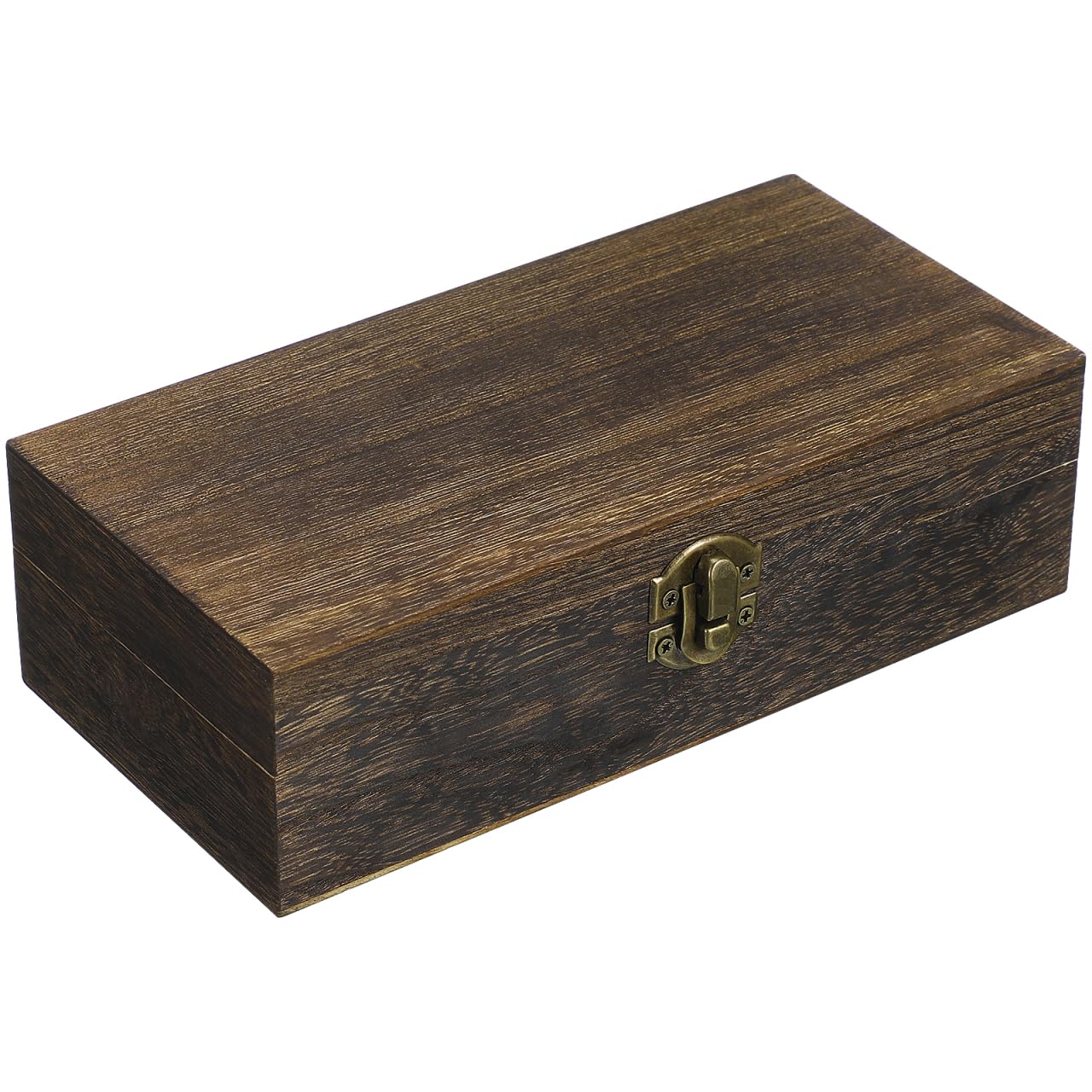 Boîte au trésor en bois vintage VILLCASE avec loquet de rangement pour bijoux