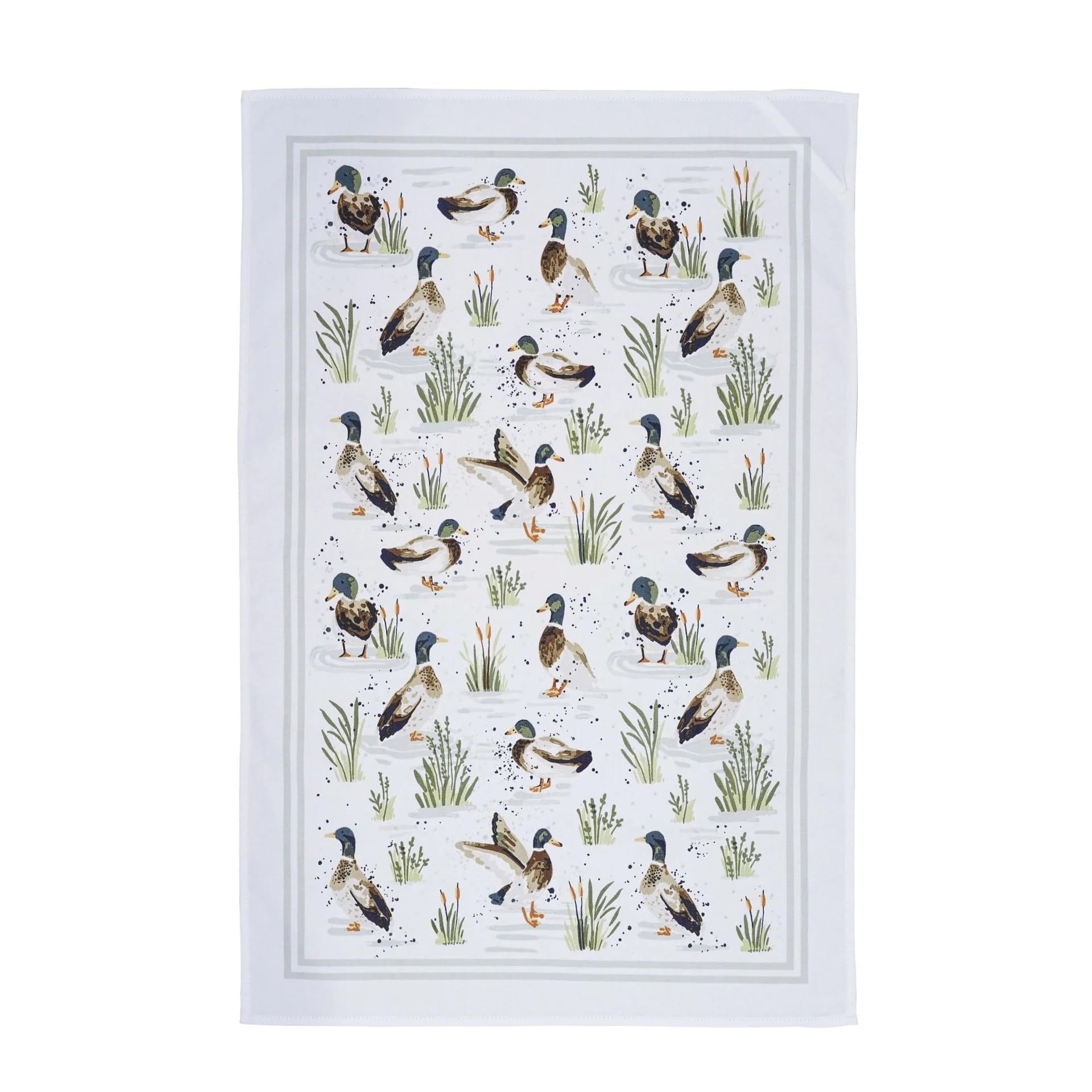Ulster Weavers Green Farmhouse Ducks 100% Cotton Tea Towel
