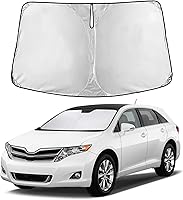 Vista 329 de EcoNour Parasol para parabrisas de camiones con bolsillo de almacenamiento Parasol reflectante de material 240T para protección contra rayos UV