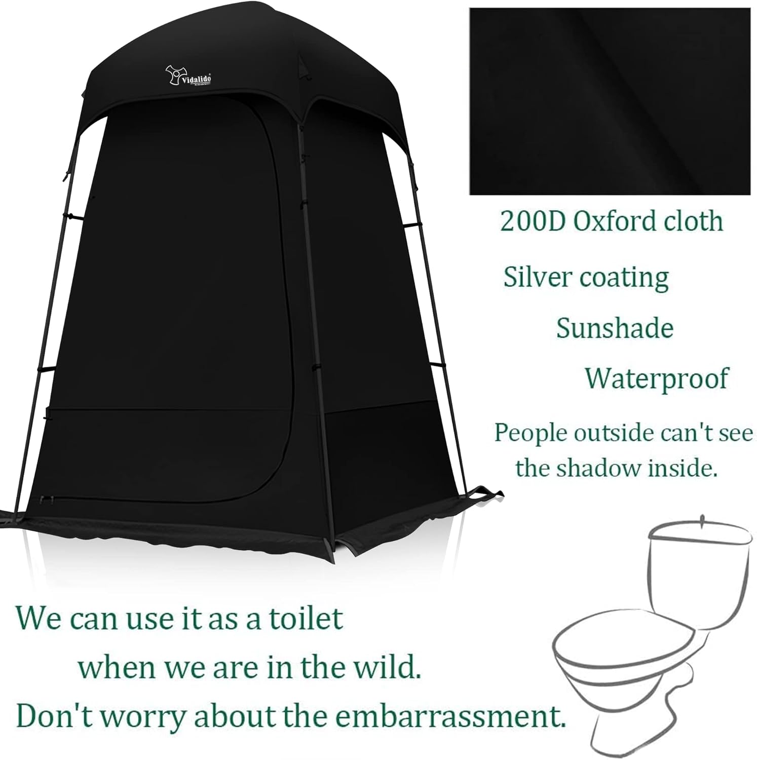 Outdoor Shower Tent Changing Room Privacy Portable Camping Shelters