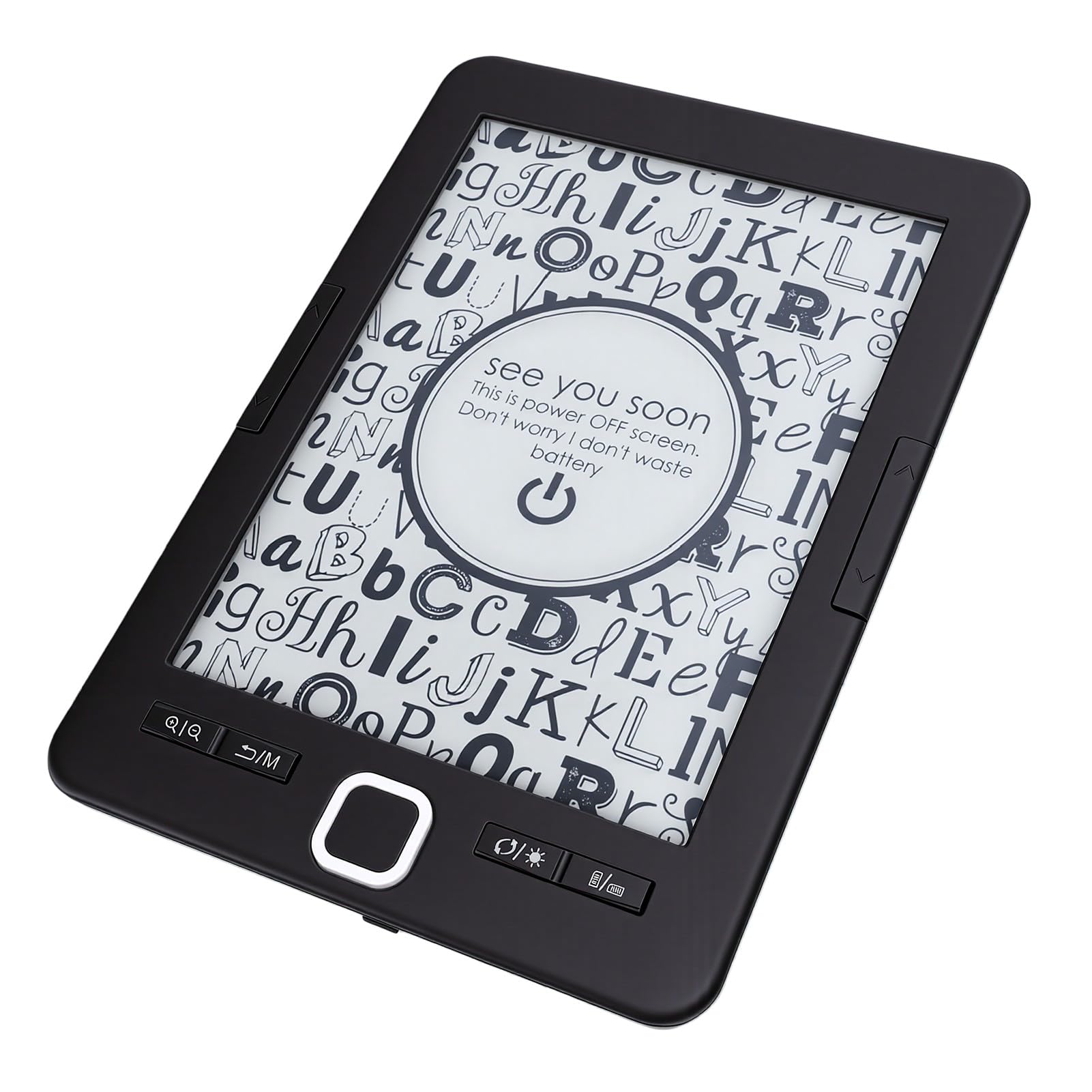 Generic Protezione per gli Occhi Lettore di Ebook con Schermo a Inchiostro da 6 Pollici Leggero Portatile da 16 GB per i Viaggi a Casa
