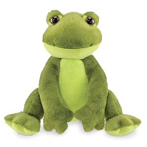 Bearington Ribbity Plush Frog Stuffed Animal - 8 5 Realistic Soft Green Tree Body Frog Plushie with Beanbag