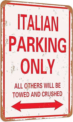 Miniatura 3 de Saraheve Mustang Parking Only Vintage Look Funny Mental - Letrero de lata de 8 x 12 pulgadas, aluminio