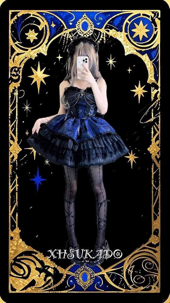 Amazon.co.jp: [XHSUKADO] ゴスロリ JSK ロリータ