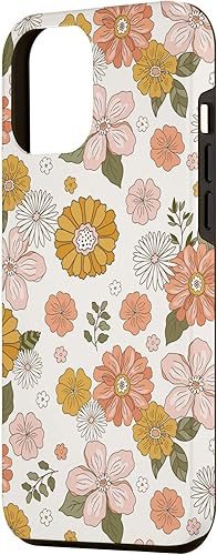Miniatura 2 de Funda para iPhone 12 Pro Max Retro Boho Hippie Indie Flowers 70s Amarillo Floral