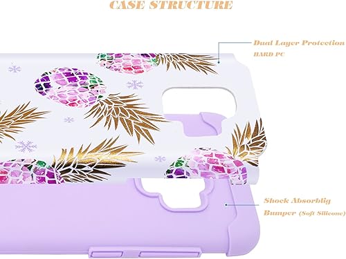 Miniatura 4 de Fingic - Funda para Samsung Galaxy S9 (5,8 pulgadas, 2018), color morado