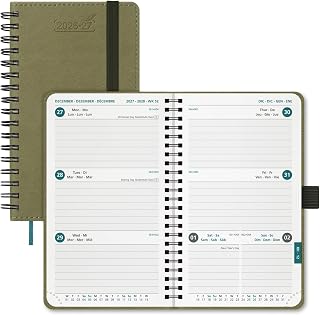 BEZEND Taschenkalender 2026 2027 Klein Wochenkalender A6 15,5 x 9 cm
