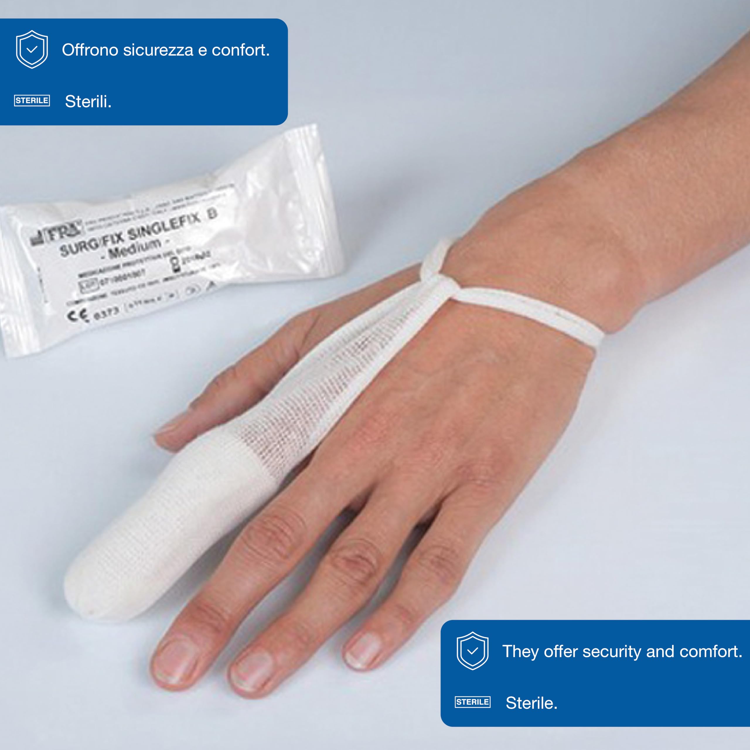 SURGIFIX Singlefix pansement pour doigts adulte, boîte de 100 34805