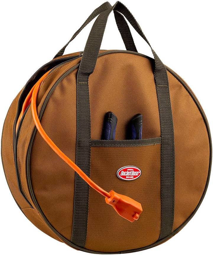 Bucket Boss Cable Bag in Brown, 69000, Brown|brown