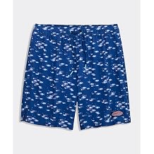 vineyard vines 7 Inch Printed Chappy Swim Trunks, Fishing Moonshine, M