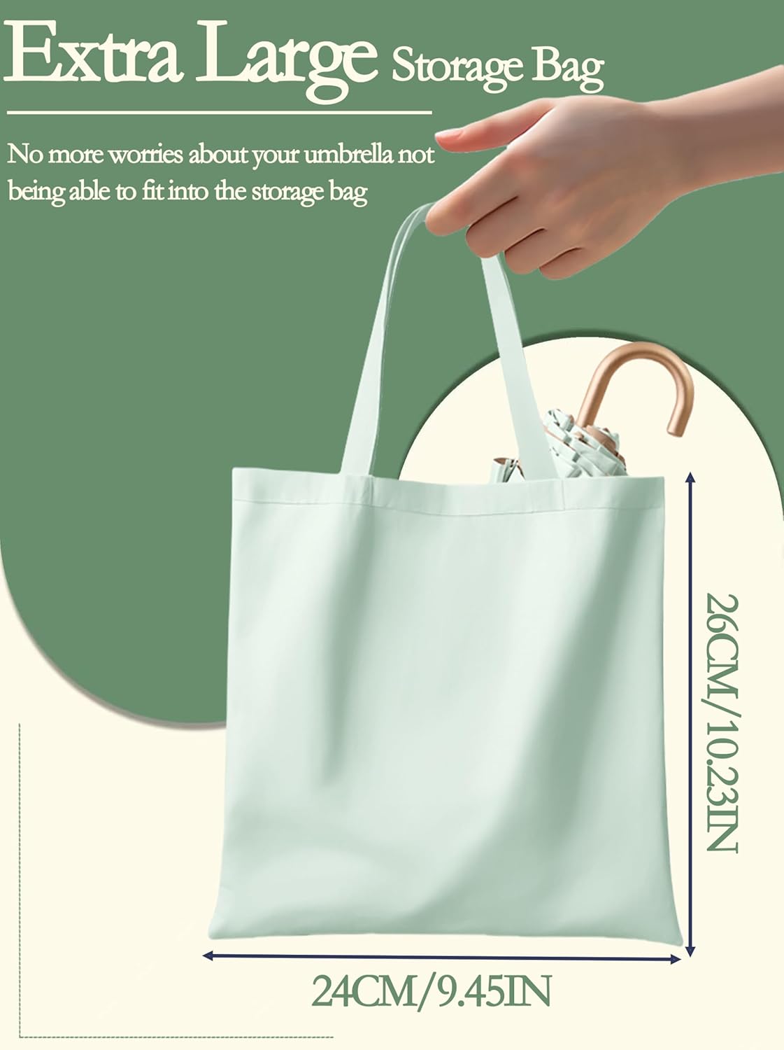 Floral Edge Travel Folding Umbrella with Golden Hook-Shaped Handle for Women Girls Kids/Portable Parasol/UPF 50+ UV Protection/Lightweight Compact/Rain Sun/Backpack Car