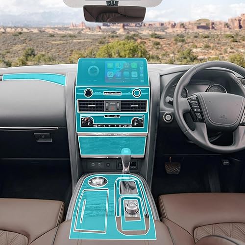 ZIRIA Película protectora de pantalla de navegación para consola central de coche, para Nissan Patrol 2023, accesorios