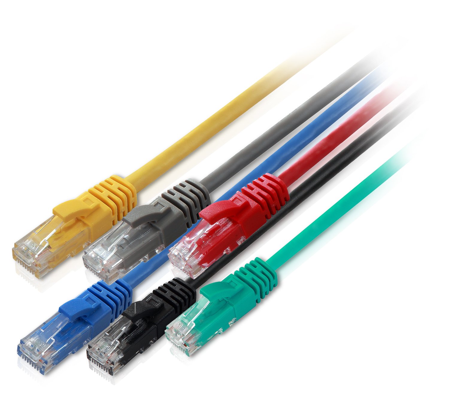 Cavo Cat 5 rete Lan con Plug rj45 e copriconnettori