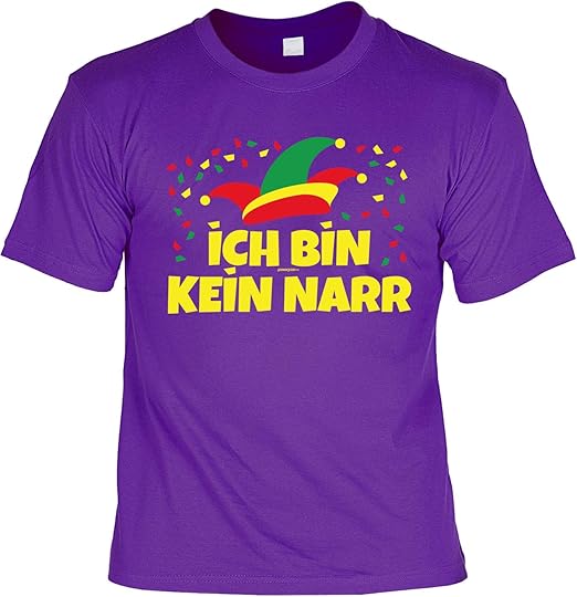 Veri Narren Kostüm Herren TShirt Karneval Sprüche Fasching Print Party