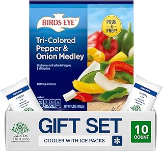 Salutem Vita – Frozen Tri-Colored Pepper & Onion Medley, 14.4 oz, Gift S...