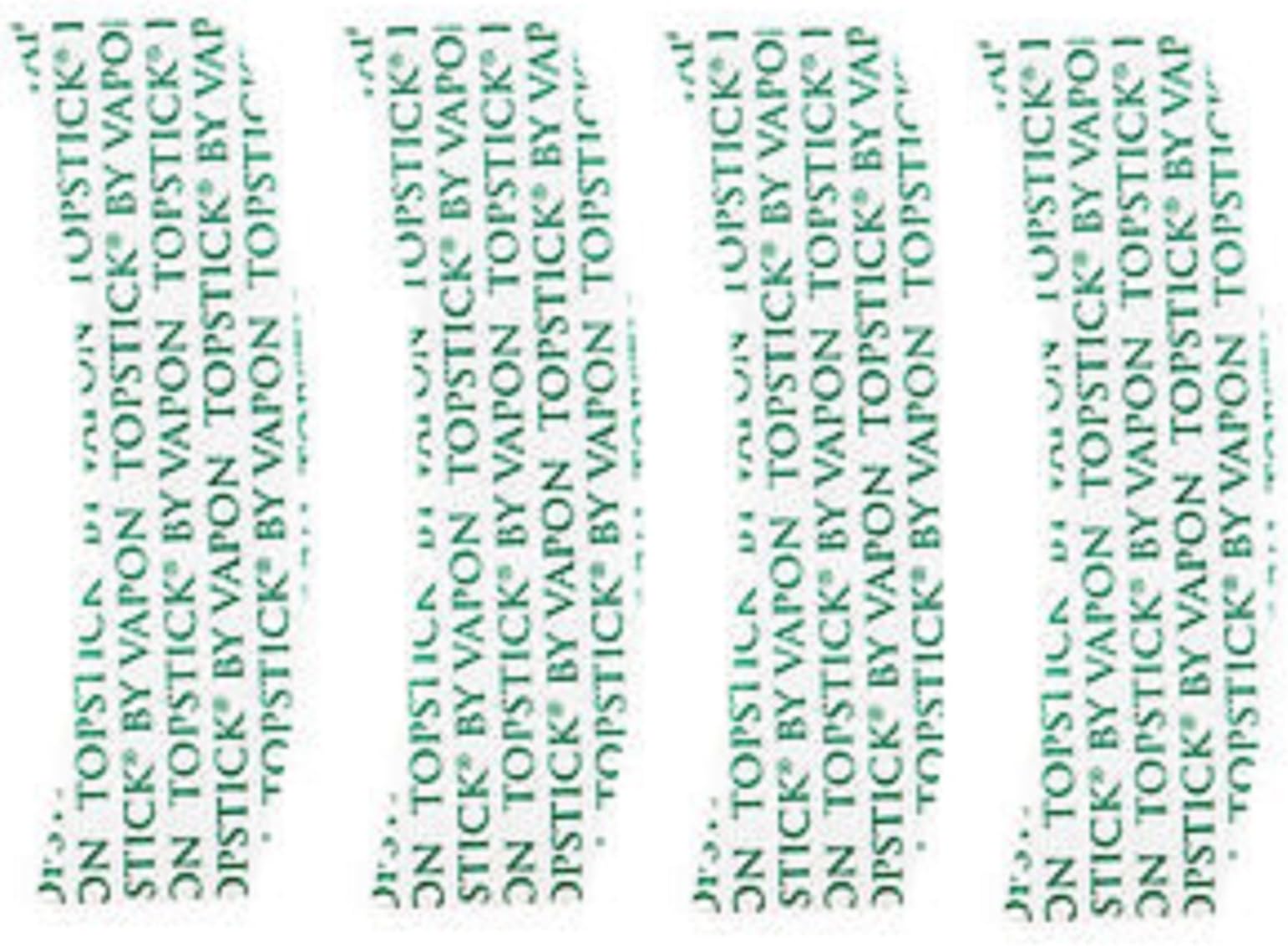 TOPSTICK Clear,Double-Sided,Custom Cut"A"Curve Tape,100 Strips.