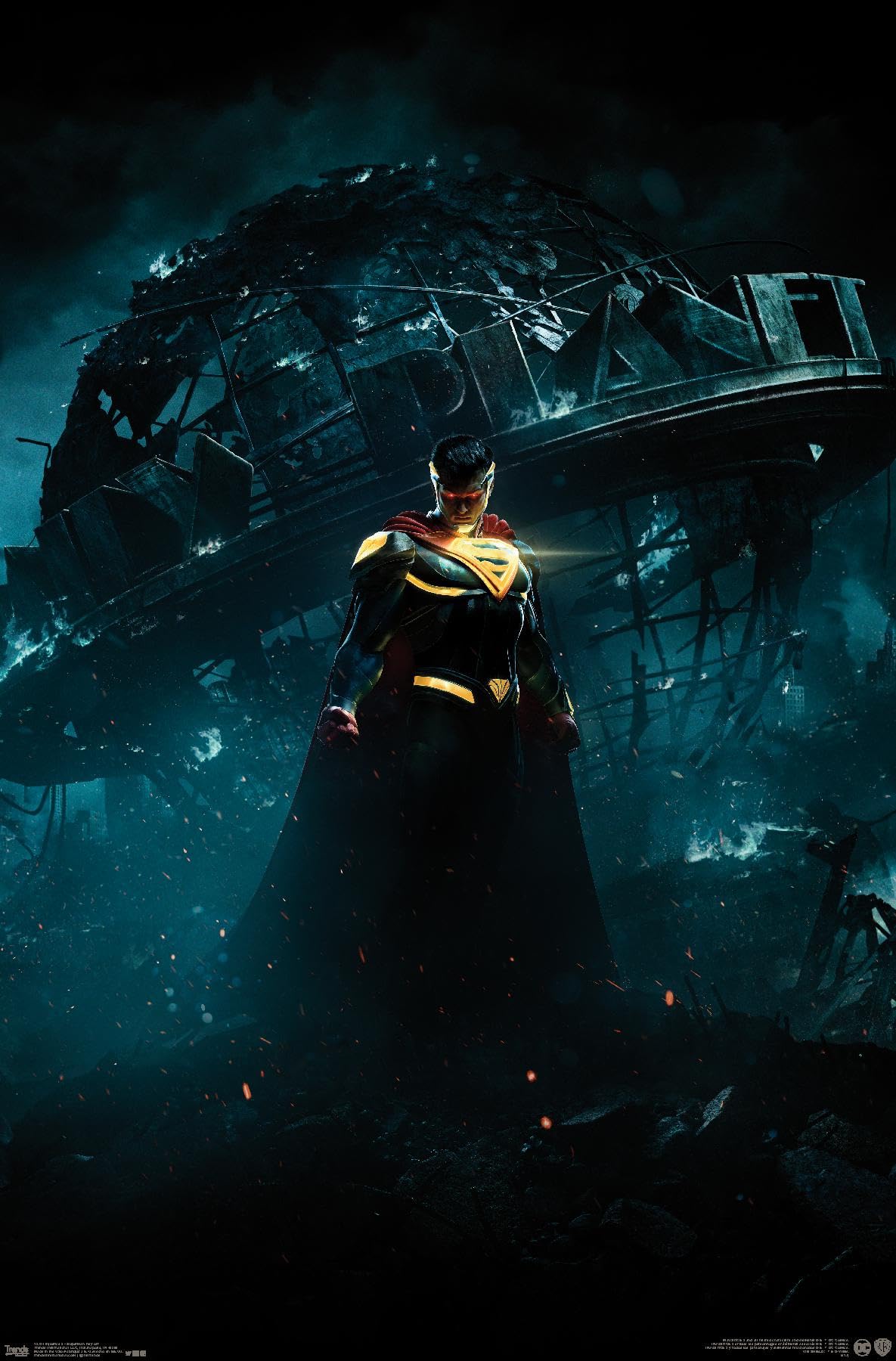 DC Comics VIdeo Game - Injustice: Gods Among Us 2 - Superman Key Art Wall Poster, 14.725" x 22.375", Premium Unframed Version