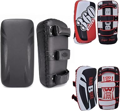 TWISTER FIGHT WEAR Lightweight Boxing Arm Pad Kick Shield | Genuine Leather Thai Pads | MMA Muay Thai Curved Pads | Martial Art Training Pads Boxing Striking Pads Single