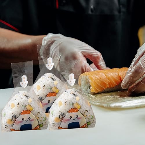Miniatura 4 de Yardwe 1 Unidades De Bolsas De Embalaje De Bolas De Arroz Envolturas De Sushi Envolturas Decorativas Onigiri Envolturas Onigiri Decoración Onigiri