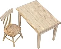 Vista 2 de AUEAR, Juego de 5 accesorios de madera para mesa de comedor en miniatura, 1 12