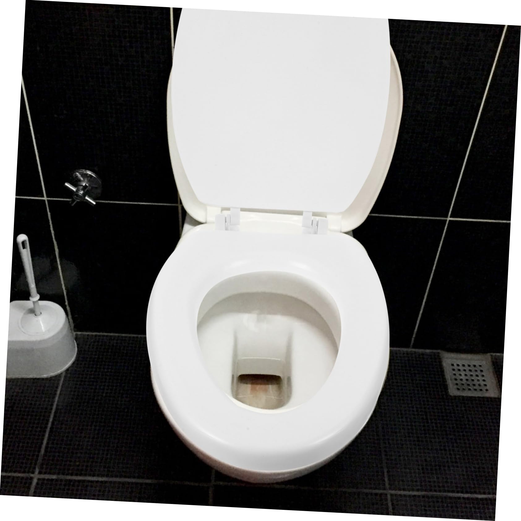 Funda para asiento de inodoro en forma de U, de cierre suave, acolchada de EVA, fácil de instalar y limpiar, bisagras universales para uso diario