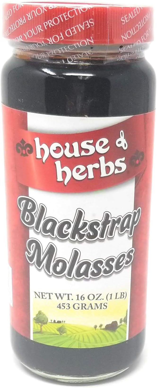 House Of Herbs Molasses Blackstrap, 16 Oz (Pack of 3). Packaging may vary