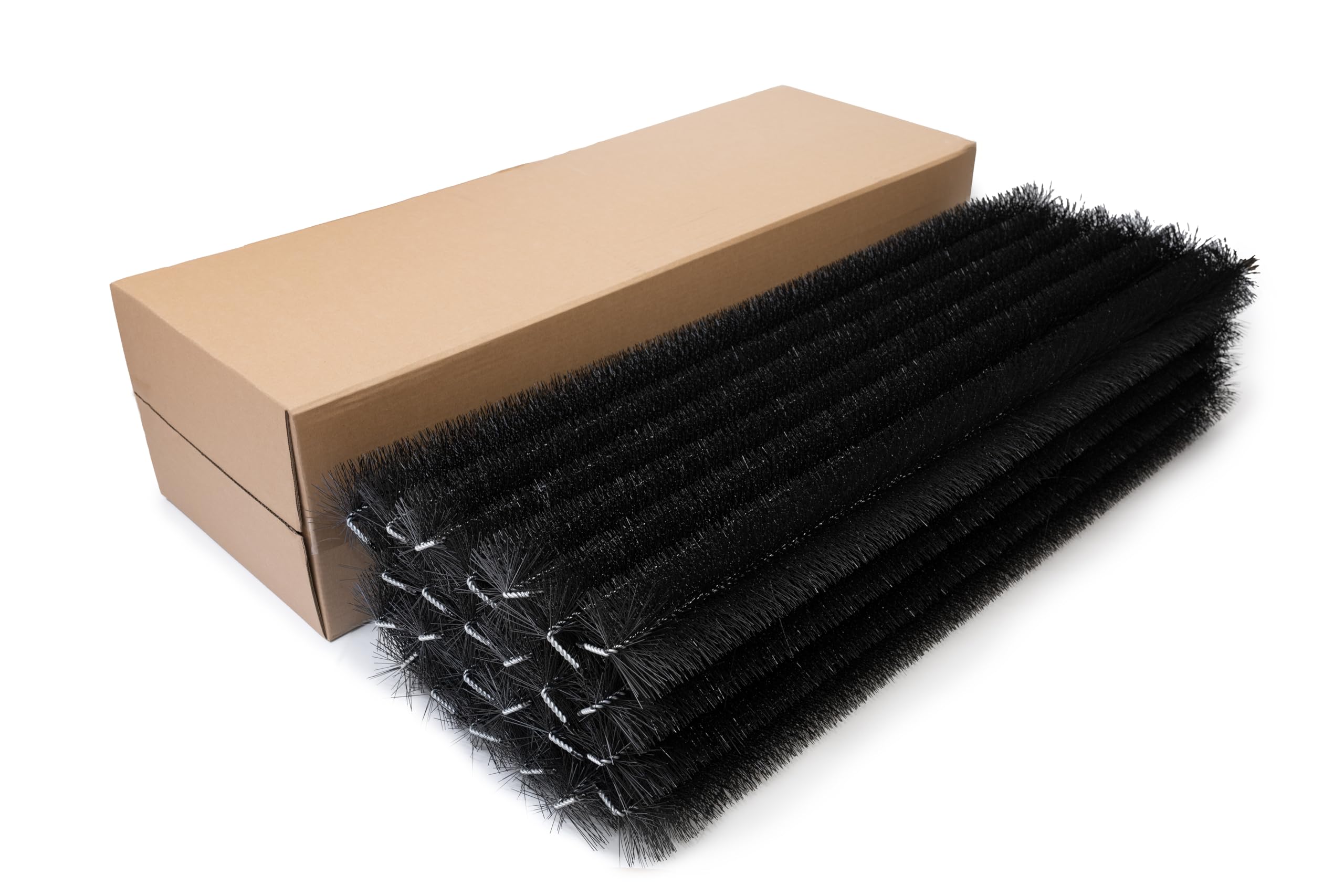 Spazzole per Grondaia e Pannelli Solari Ø15 cm, 23m (20x115 cm) | Resistente ai Raggi UV | Protezione da Foglie e Martore | Facili da Installare
